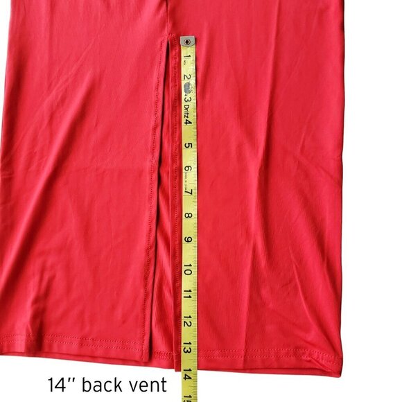DAISY NWT Cherry Red High Neck Racerback Slit Sexy Maxi Dress BodyCon Size S - Picture 11 of 12